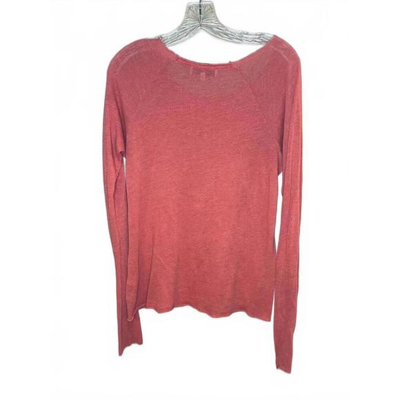 Wildfox Yacht Club Coral Distressed Hems Women's Sweater, Size Small - Picture 3 of 8
